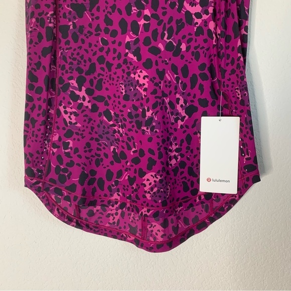 Lululemon womens sculpt tank purple animal printed athletic sleeveless top 4 NEW - Picture 2 of 8